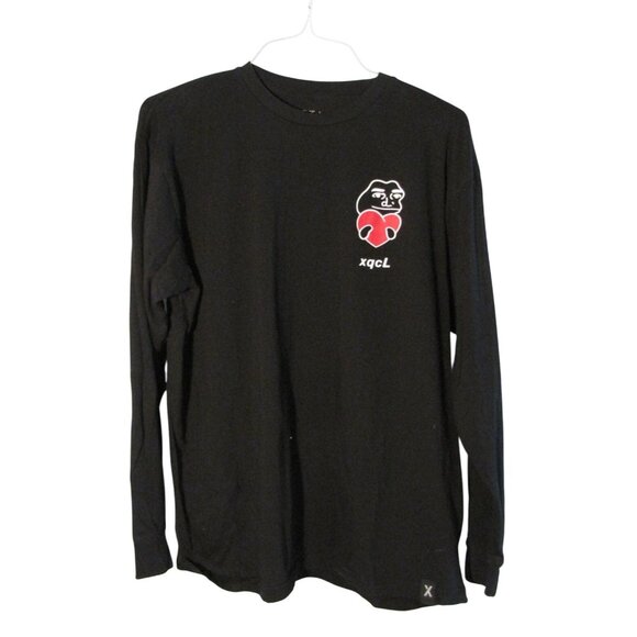 META X Twitter xqcl xqc Long Sleeve Tee Shirt Heart Sz. XL